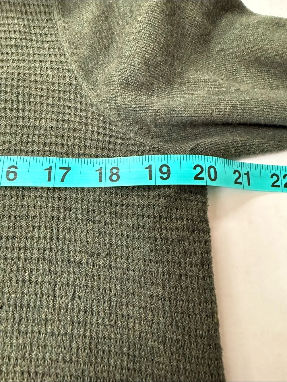 Gap Open Front Cardigan Olive Green 100% Cotton Shawl Collar Medium